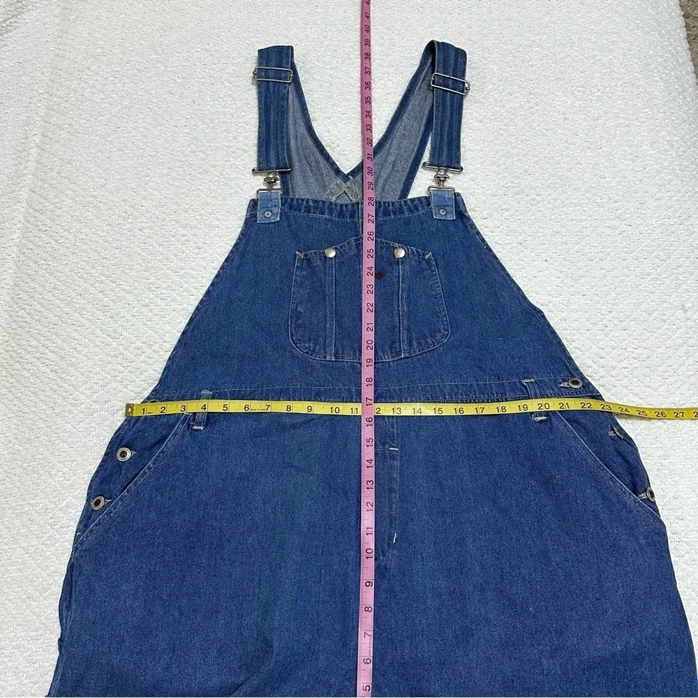 Vintage Discontinued Ragtop Blue Denim Overalls Size 24